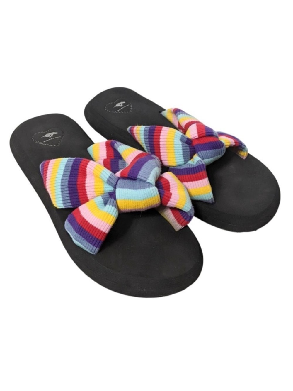 ROCKET DOG Slade Red Rollo Stripe Slide Sandals 9